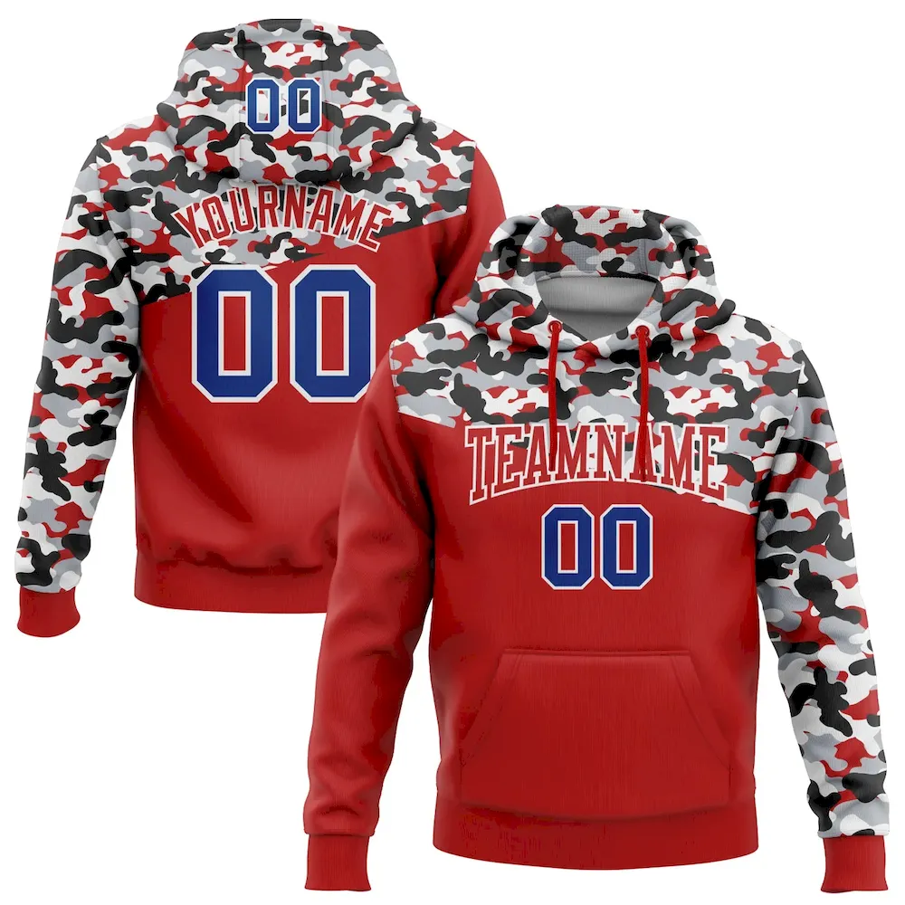 3DPattern5978.webp Custom Stitched Camo Royal Red Black-Gray 3D Sports Pullover Sweatshirt Salute To Service Hoodie - Image 1